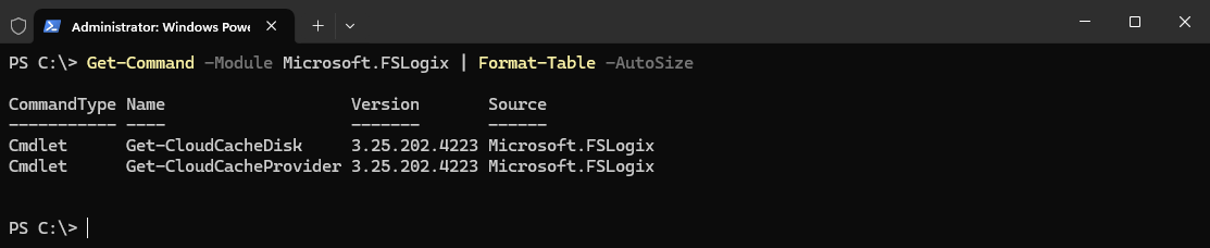 Get-Command Microsoft.FSLogix