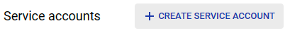 Create service account button