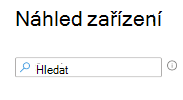 Snímek obrazovky, který ukazuje, jak hledat zařízení při vytváření filtru v Microsoft Intune