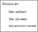 Projděte si různé možnosti monitorování pro profil standardních hodnot zabezpečení.