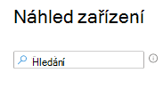 Snímek obrazovky, který ukazuje, jak hledat zařízení při vytváření filtru v Microsoft Intune