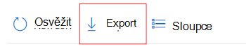 Exportujte data protokolu do služby Azure Monitor výběrem možnosti Exportovat nastavení dat v Microsoft Intune a Intune Centru pro správu.