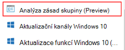 Snímek obrazovky znázorňující ukázkovou značku verze Public Preview v centru pro správu Microsoft Intune a Microsoft Intune