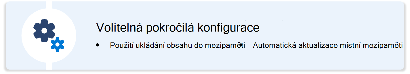 Diagram, který popisuje použití ukládání obsahu do mezipaměti a aplikace místní mezipaměti AutoUpdate na zařízeních s macOS pomocí Microsoft Intune