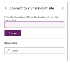 Adresa URL webu SharePoint.