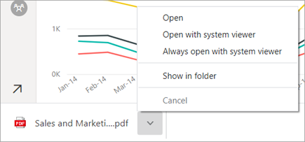 Levý dolní roh prohlížeče Chrome s možnostmi PDF