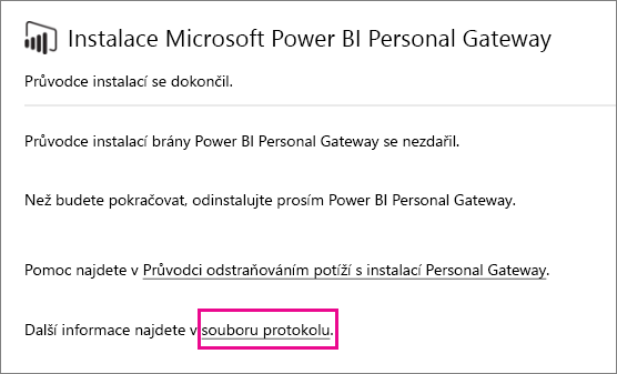 Odkaz na instalační protokol