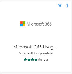 snímek obrazovky ukazuje webovou aplikaci Microsoft 365 Usage Analytics.