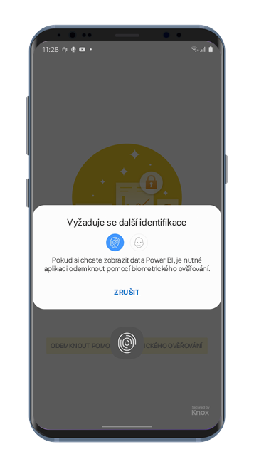 Screenshot shows Additional identification is required message on an Android phone.