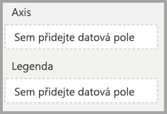 Snímek obrazovky s položkami nabídky Pole pro osu a legendu