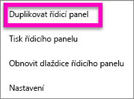 Snímek obrazovky s možností Uložit kopii v nabídce Soubor