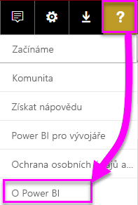 Informace o službě Power BI