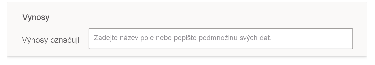 Snímek obrazovky oddílu, který definuje termín s názvem Revenue (Výnosy).