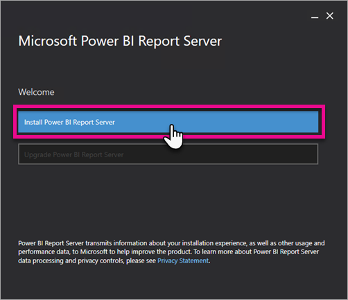 Instalace Server sestav Power BI