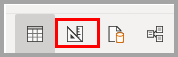 Snímek obrazovky s ikonou návrhového zobrazení v editoru datových diagramů