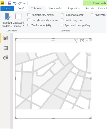 Na plátně se zobrazí prázdná mapa obrazce.