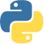 Tento obrázek znázorňuje logo Pythonu