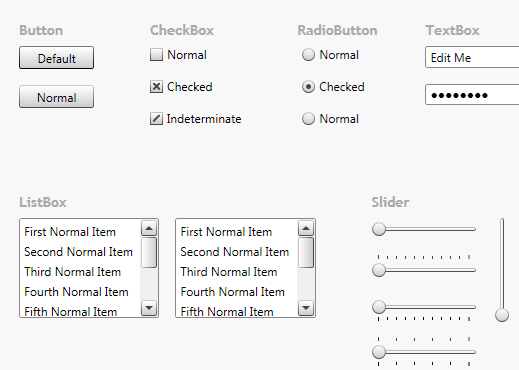 Control Template Examples