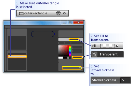 How to make a rectangle empty