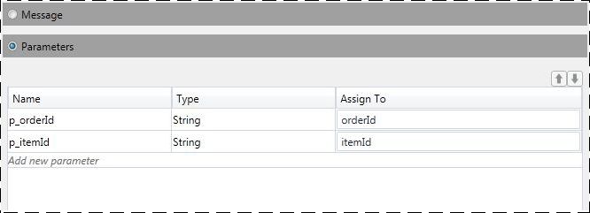 Specifying parameters for the second receive