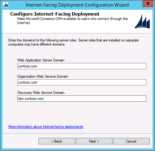 Configure IFD server role domains