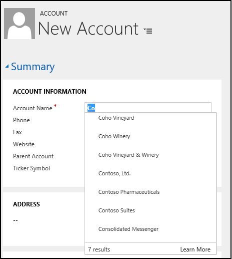 Auto-complete experience using form scripts