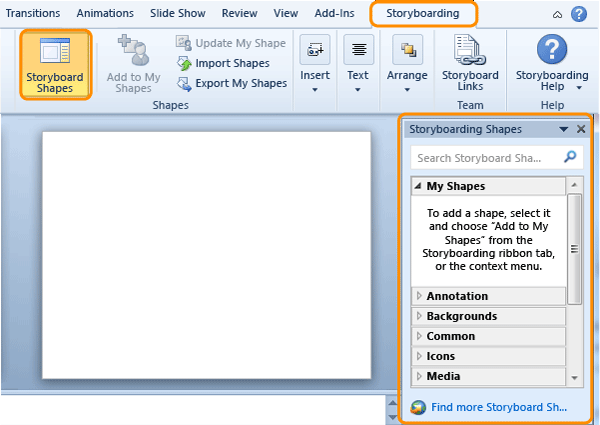 Open PowerPoint Storyboarding