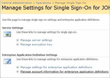 Manage account information for enterprise