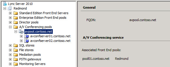 Associate Front End Pools page