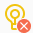 error light bulb icon