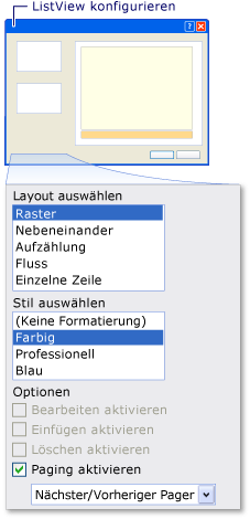 ListView konfigurieren