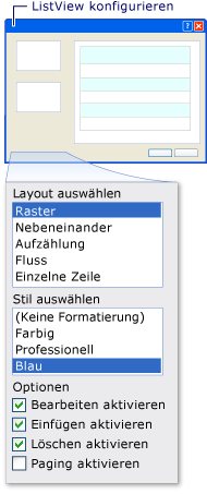 ListView konfigurieren