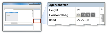 HorizontalAlignment-Eigenschaft