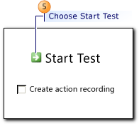 Spustit test – dialogové okno