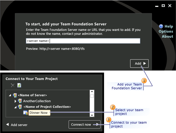 Připojení k týmovému projektu