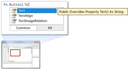 Technologie IntelliSense