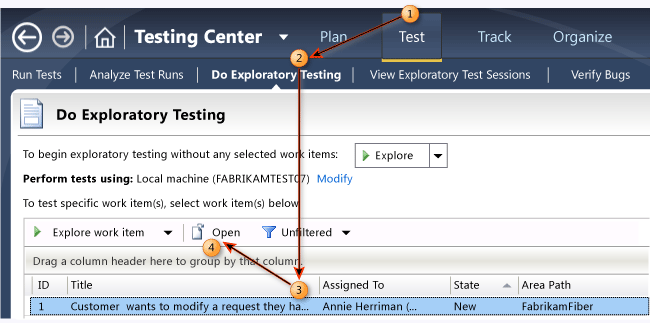 Prozkoumat nástroje Microsoft Test Manager