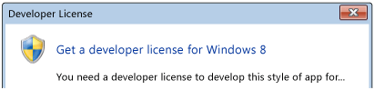 Získejte licenci vývojáře pro Windows