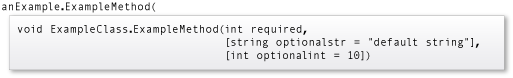 Rychlé informace technologie IntelliSense pro metodu ExampleMethod.