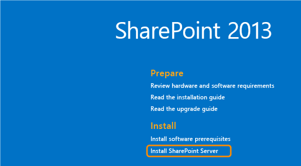 Instalace serveru SharePoint