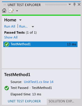 Jednotky Průzkumníka testů – test byl dokončen