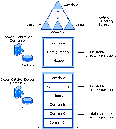 Global Catalog Physical Structure