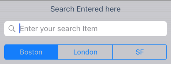 Search Bar properties