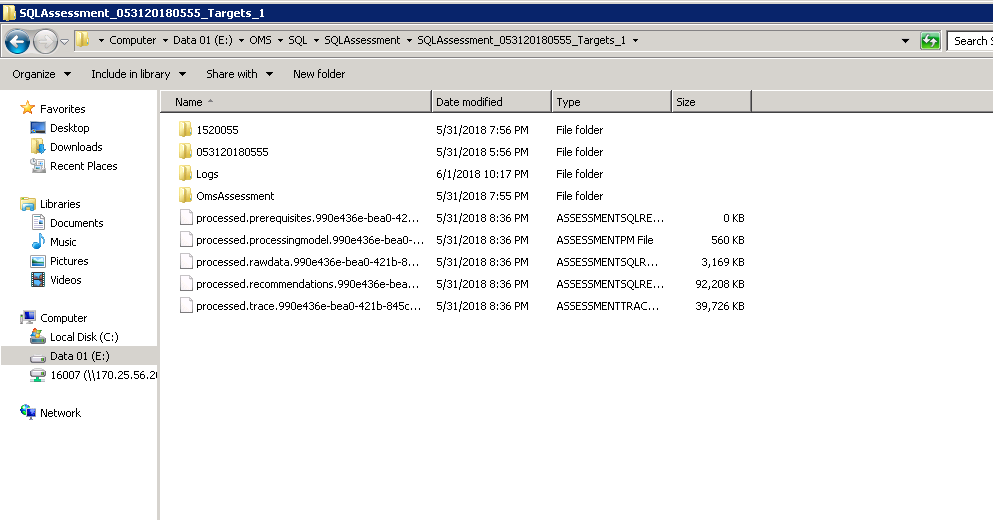 Assessment folder process.prerequisites.