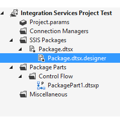 Solution Explorer with control flow templates