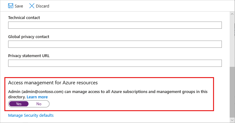 Správa přístupu pro prostředky Azure