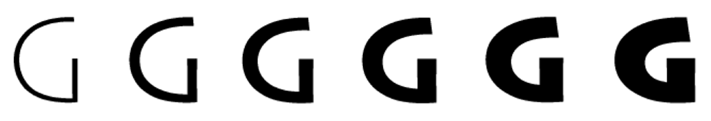 Variations of capital G from thin to black