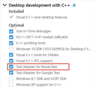 Testovací adaptér pro Boost.Test