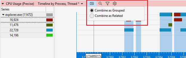 Image of Gannt chart options