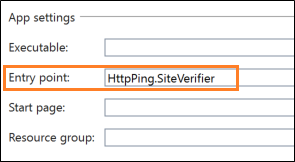 Specify entry point